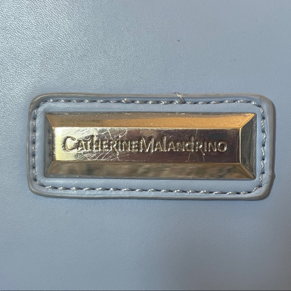 Catherine Malandrino Blue and Yellow Satchel - Picture 2 of 4